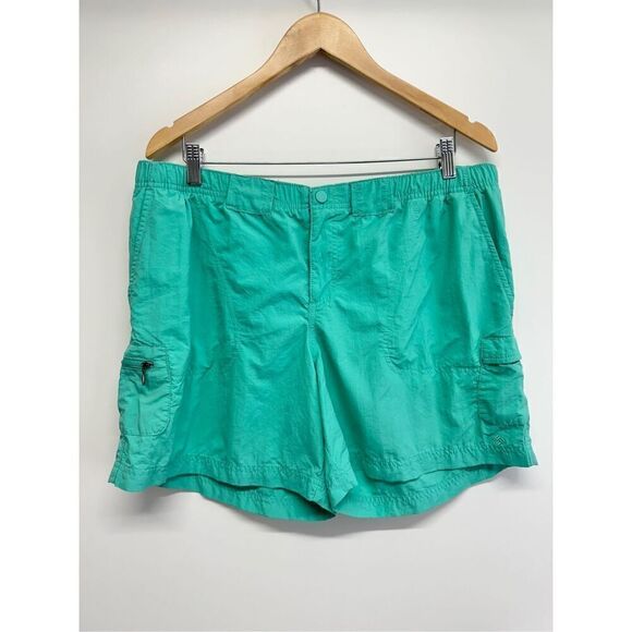 Columbia Shorts Mens Performance Fishing Gear Green Size Large‎ 6” - Picture 7 of 9